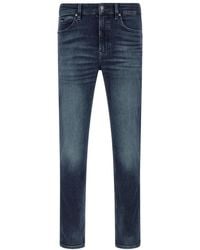 BOSS - Slim Mid Rise Jeans - Lyst