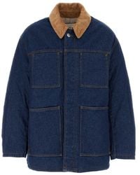 Ami Paris - Padded Denim Jacket - Lyst