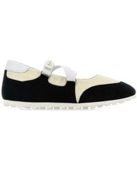 Marni - Logo Ballet Flats - Lyst