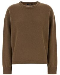 Max Mara - Solid Crew Neck Sweater - Lyst