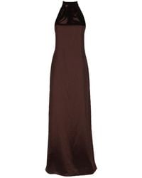 Alysi - Halter Neck Maxi Dress - Lyst