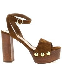 Gianvito Rossi - Open Round Toe Heels - Lyst