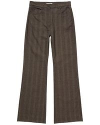Acne Studios - Tailored Wool Check Trousers - Lyst