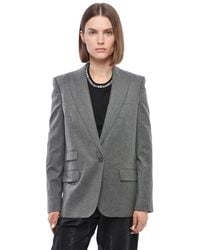 Stella McCartney - Solid Peaked Lapel Blazer - Lyst