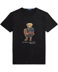 Polo Ralph Lauren - Graphic Bear Print T-Shirt - Lyst