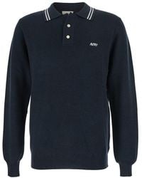 Autry - Dark Logo Shirt Collar Polo - Lyst