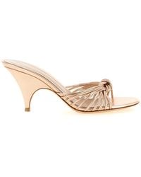 Gianvito Rossi - Solid Open Round Toe Heels - Lyst