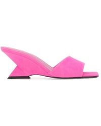 The Attico - Suede Cheope Heels - Lyst