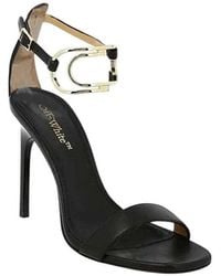 Off-White c/o Virgil Abloh - Leather Ankle Strap Heels - Lyst