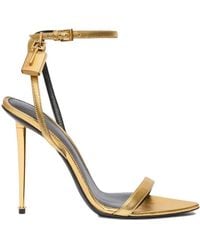 Tom Ford - Solid Padlock Sandals - Lyst