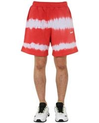 MSGM - Relaxed Fit Tie-Dye Bermuda Shorts - Lyst