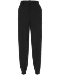 Prada - Wool Joggers - Lyst