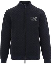 EA7 - Zip-Up Sweatshirt - Lyst