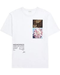 Dries Van Noten - Short Sleeve Graphic Print Crew Neck T-Shirt - Lyst