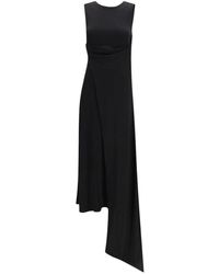 Ami Paris - Round Neck Maxi Dress - Lyst