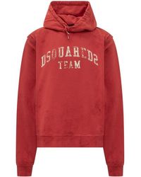 DSquared² - Graphic Hood Sweatshirt - Lyst