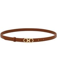 Ferragamo - Gancini Leather Belt - Lyst