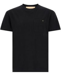 Valentino - Solid Crew Neck T-Shirt - Lyst