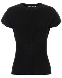 Sportmax - Knitted Crew Neck Top - Lyst