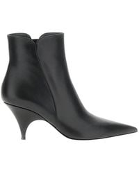 Gianvito Rossi - Solid Pointed Toe Boots - Lyst