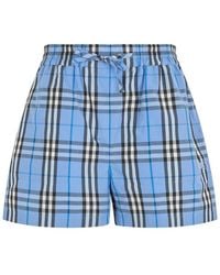 Burberry - Plaid Shorts - Lyst