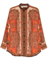 Zimmermann - Mahon Silk Shirt - Lyst