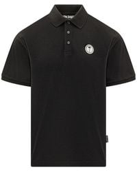 Palm Angels - Logo Shirt Collar Polo - Lyst