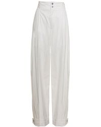 Bottega Veneta - Loose Flat Front Pants - Lyst