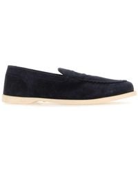 John Lobb - Pace Suede Leather Loafers - Lyst