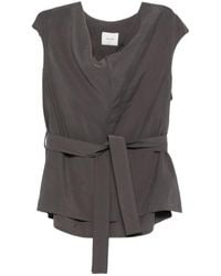 Alysi - Solid Cowl Neck Top - Lyst