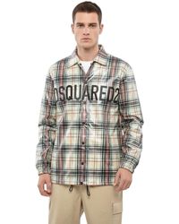 DSquared² - Logo Check Overshirt - Lyst