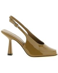 Stuart Weitzman - Solid Open Square Toe Heels - Lyst