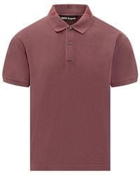 Palm Angels - Solid Shirt Collar Polo - Lyst