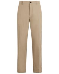 Burberry - Flat Front Pants - Lyst