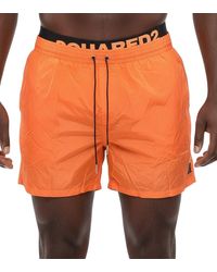 DSquared² - Solid Swim Shorts - Lyst