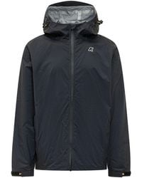 K-Way - Dark Solid Hood Jacket - Lyst