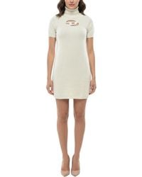 DIESEL - Turtle Neck Mini Dress - Lyst