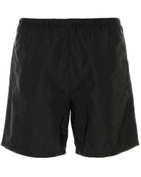 Prada - Solid Swim Shorts - Lyst