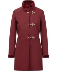 Fay - Mock Collar Trench Coat - Lyst