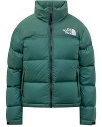 The North Face - Logo Puffer Mock Collar Jacket - Lyst