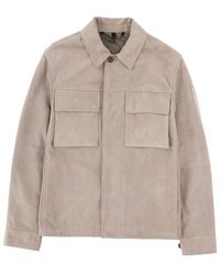 Belstaff - Solid Shirt Collar Jacket - Lyst