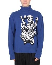 Etro - Inlaid Jacquard Turtleneck Sweater - Lyst