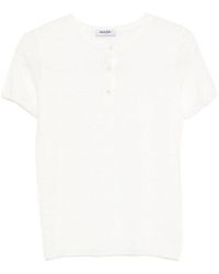 Base London - Solid Round Neck T-Shirt - Lyst
