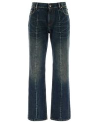 Versace - Flared Mid Rise Jeans - Lyst