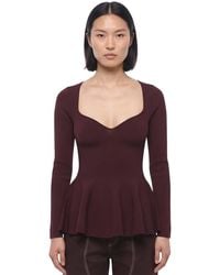 Stella McCartney - Sweet Heart Neck Top - Lyst