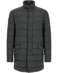 Herno - Dark Quilted Jacket - Lyst