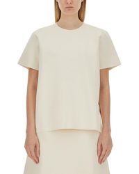 Jil Sander - Solid Round Neck T-Shirt - Lyst