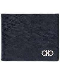 Ferragamo - Textured Logo Wallet - Lyst
