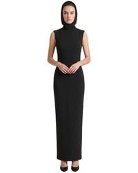 Monot - Solid Hood Maxi Dress - Lyst