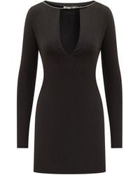 Ambush - Round Neck Mini Dress - Lyst